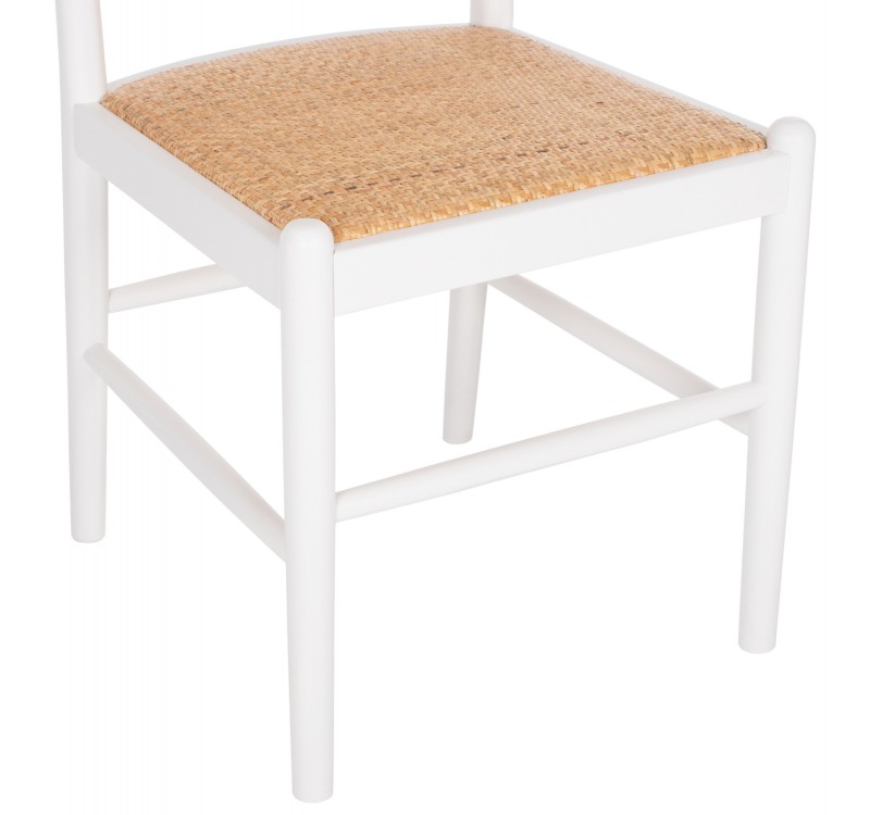 ΚΑΡΕΚΛΑ ΑΠΟ ΟΞΙΑ ΣΕ ΛΕΥΚΟ-RATTAN ΜΠΕΖ HM9407.03 43x50x87Yεκ.