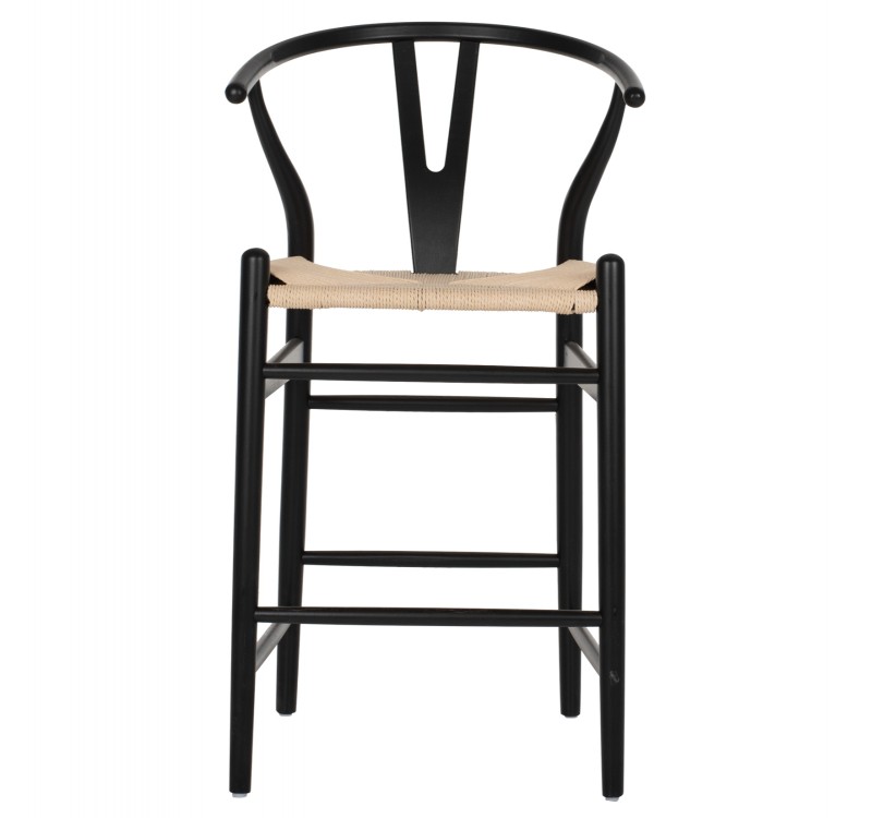 ΣΚΑΜΠΟ ΜΕΣΑΙΟΥ ΥΨΟΥΣ BRAVE HM9405.02 ΞΥΛΟ ΟΞΙΑΣ ΜΑΥΡΟ--ΛΕΥΚΟ ΣΧΟΙΝΙ 48x53x100Υεκ.