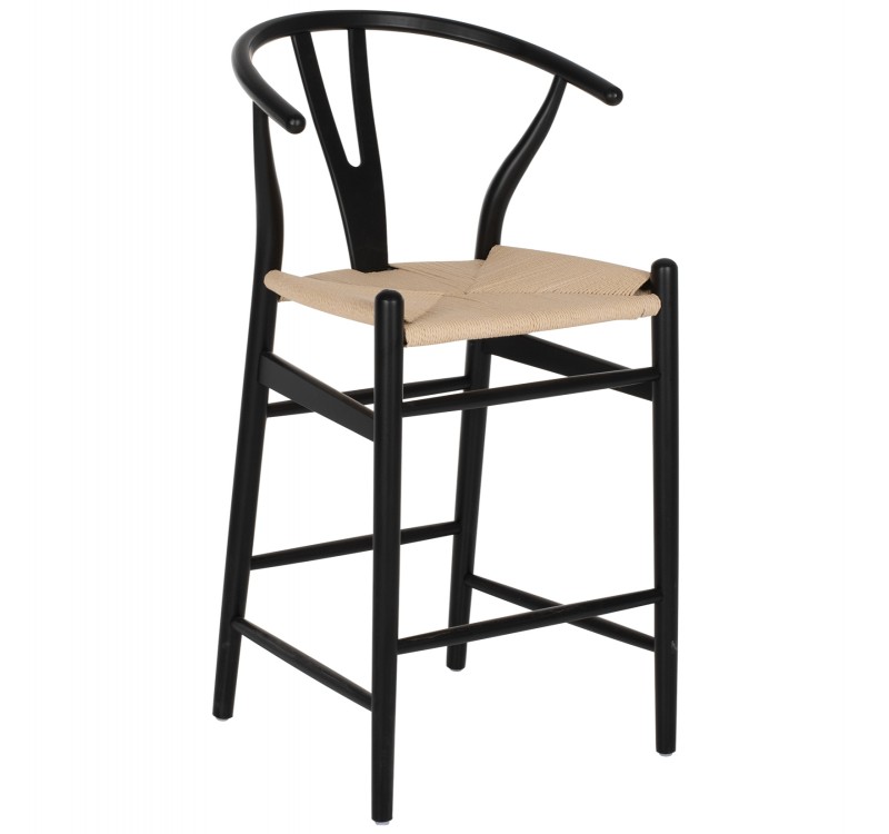 ΣΚΑΜΠΟ ΜΕΣΑΙΟΥ ΥΨΟΥΣ BRAVE HM9405.02 ΞΥΛΟ ΟΞΙΑΣ ΜΑΥΡΟ--ΛΕΥΚΟ ΣΧΟΙΝΙ 48x53x100Υεκ.