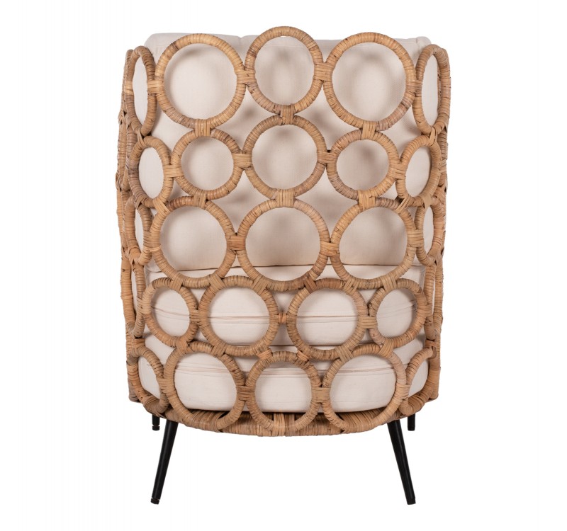 ΠΟΛΥΘΡΟΝΑ RINGER HM9341 ΑΠΟ RATTAN-ΜΕΤΑΛΛΟ ΦΥΣΙΚΟ ΧΡΩΜΑ 65x69x86Y εκ.