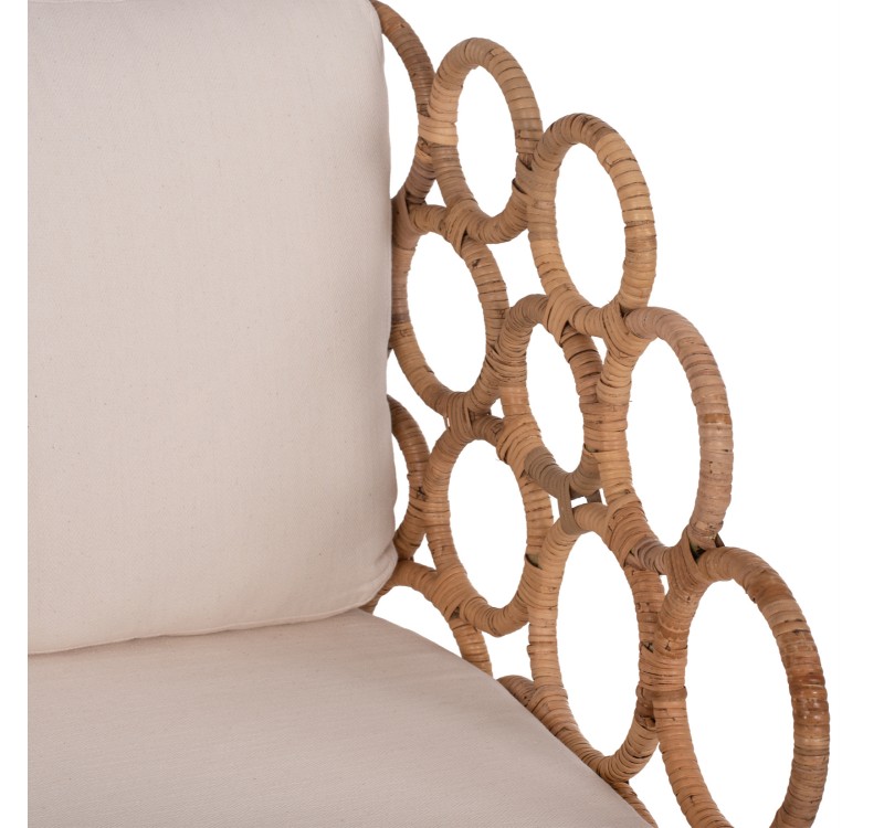 ΠΟΛΥΘΡΟΝΑ RINGER HM9341 ΑΠΟ RATTAN-ΜΕΤΑΛΛΟ ΦΥΣΙΚΟ ΧΡΩΜΑ 65x69x86Y εκ.