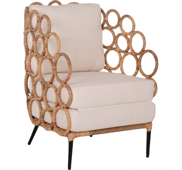 ΠΟΛΥΘΡΟΝΑ RINGER HM9341 ΑΠΟ RATTAN-ΜΕΤΑΛΛΟ ΦΥΣΙΚΟ ΧΡΩΜΑ 65x69x86Y εκ.