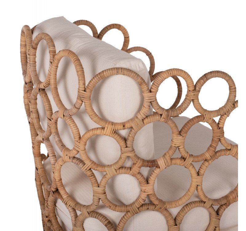 ΠΟΛΥΘΡΟΝΑ RINGER HM9341 ΑΠΟ RATTAN-ΜΕΤΑΛΛΟ ΦΥΣΙΚΟ ΧΡΩΜΑ 65x69x86Y εκ.