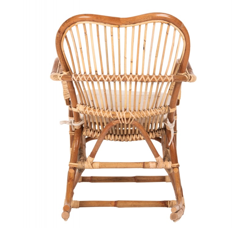 ΚΟΥΝΙΣΤΗ ΠΟΛΥΘΡΟΝΑ ΜΕ ΜΑΞΙΛΑΡΙ SANTA FE RATTAN HM9343 60x103x90Υ εκ.