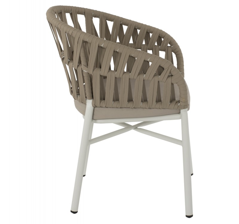 ΠΟΛΥΘΡΟΝΑ ΑΛΟΥΜΙΝΙΟΥ ΛΕΥΚΗ ΜΕ ΣΧΟΙΝΙ ΜΠΕΖ 57x56x78Y εκ.HM5857.02