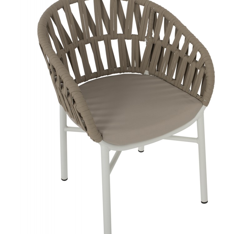 ΠΟΛΥΘΡΟΝΑ ΑΛΟΥΜΙΝΙΟΥ ΛΕΥΚΗ ΜΕ ΣΧΟΙΝΙ ΜΠΕΖ 57x56x78Y εκ.HM5857.02