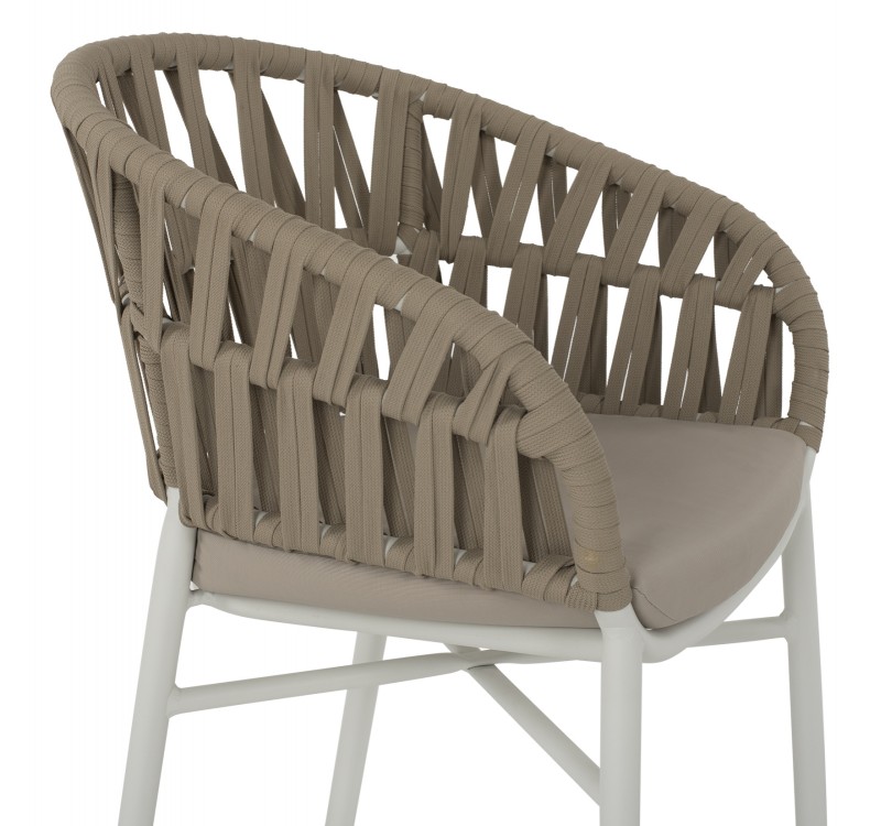 ΠΟΛΥΘΡΟΝΑ ΑΛΟΥΜΙΝΙΟΥ ΛΕΥΚΗ ΜΕ ΣΧΟΙΝΙ ΜΠΕΖ 57x56x78Y εκ.HM5857.02