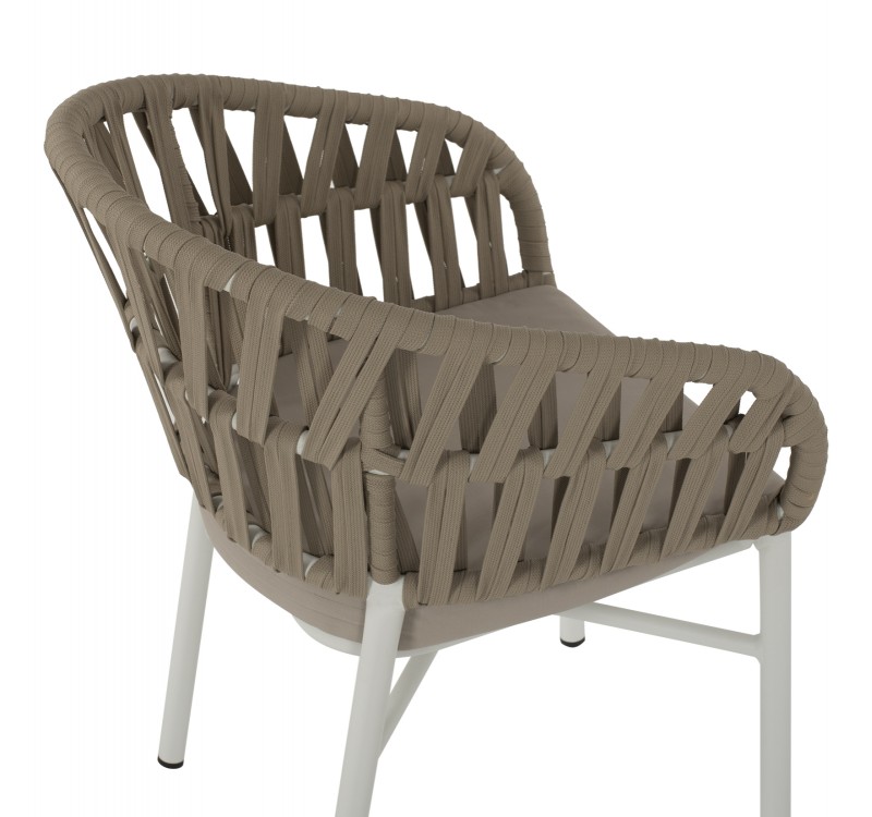 ΠΟΛΥΘΡΟΝΑ ΑΛΟΥΜΙΝΙΟΥ ΛΕΥΚΗ ΜΕ ΣΧΟΙΝΙ ΜΠΕΖ 57x56x78Y εκ.HM5857.02