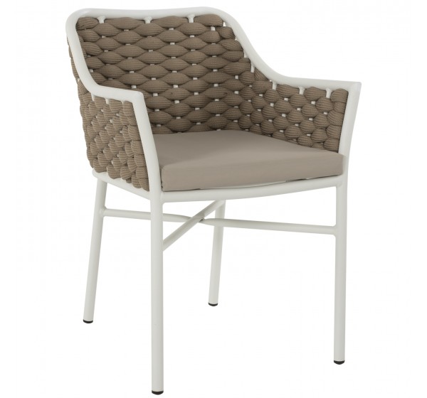 ΠΟΛΥΘΡΟΝΑ HM5858.02 ΛΕΥΚΗ ΜΕ ΣΧΟΙΝΙ ΜΠΕΖ 56x58x76Yεκ.