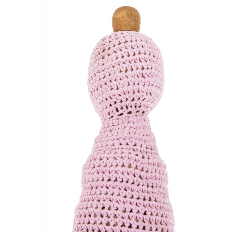 ΟΜΠΡΕΛΑ ΜΠΑΛΙΝΕΖΙΚΗ ΜΑΚΡΑΜΕ ΡΟΖ ΞΥΛO TEAK Φ200X260εκ. HM6035.04