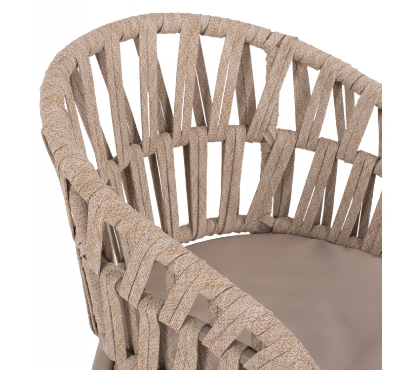 ΠΟΛΥΘΡΟΝΑ ΑΛΟΥΜΙΝΙΟΥ ΜΕ ΣΧΟΙΝΙ ΜΠΕΖ MOKA ΣΚΕΛΕΤΟ 57x56x78Υεκ.HM5857.03