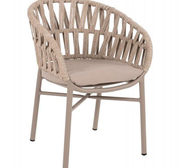 ΠΟΛΥΘΡΟΝΑ ΑΛΟΥΜΙΝΙΟΥ ΜΕ ΣΧΟΙΝΙ ΜΠΕΖ MOKA ΣΚΕΛΕΤΟ 57x56x78Υεκ.HM5857.03