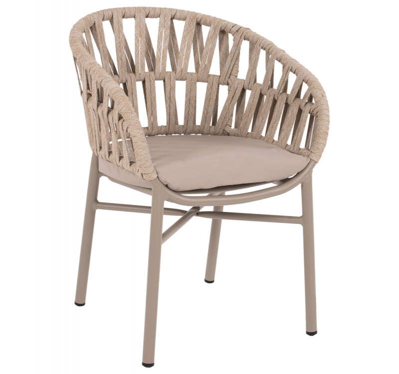 ΠΟΛΥΘΡΟΝΑ ΑΛΟΥΜΙΝΙΟΥ ΜΕ ΣΧΟΙΝΙ ΜΠΕΖ MOKA ΣΚΕΛΕΤΟ 57x56x78Υεκ.HM5857.03