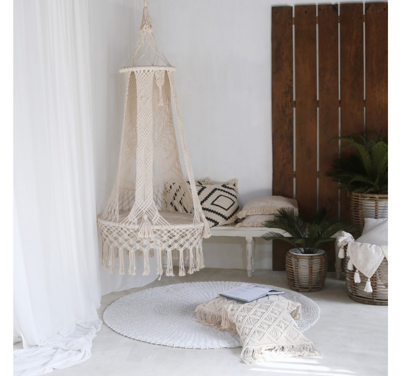 ΚΡΕΜΑΣΤΗ ΦΩΛΙΑ ΜΑΚΡΑΜΕ HM9345 ΕΚΡΟΥ  80X150 ΕΚ.