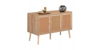 ΜΠΟΥΦΕΣ ΜΕΛΑΜΙΝΗΣ COLM- ΣΥΝΘ. RATTAN ΣΤΙΣ ΠΟΡΤΕΣ HM9220.11 120Χ39Χ70Υεκ.