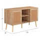 ΕΠΙΠΛΟ TV ΜΕΛΑΜΙΝΗΣ COLM ΜΕ ΠΟΡΤΕΣ RATTAN HM9223.11 ΣΕ ΧΡΩΜΑ ΦΥΣΙΚΟ 120x39x57Υεκ.