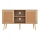 ΕΠΙΠΛΟ TV ΜΕΛΑΜΙΝΗΣ COLM ΜΕ ΠΟΡΤΕΣ RATTAN HM9223.11 ΣΕ ΧΡΩΜΑ ΦΥΣΙΚΟ 120x39x57Υεκ.