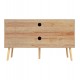 ΕΠΙΠΛΟ TV ΜΕΛΑΜΙΝΗΣ COLM ΜΕ ΠΟΡΤΕΣ RATTAN HM9223.11 ΣΕ ΧΡΩΜΑ ΦΥΣΙΚΟ 120x39x57Υεκ.