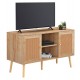 ΕΠΙΠΛΟ TV ΜΕΛΑΜΙΝΗΣ COLM ΜΕ ΠΟΡΤΕΣ RATTAN HM9223.11 ΣΕ ΧΡΩΜΑ ΦΥΣΙΚΟ 120x39x57Υεκ.