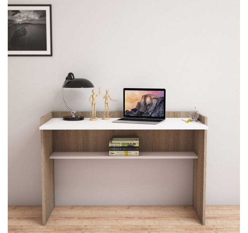 ΓΡΑΦΕΙΟ ΜΕΛΑΜΙΝΗΣ SONAMA ΛΕΥΚΟ 118x58x80Υεκ.HM9227.12