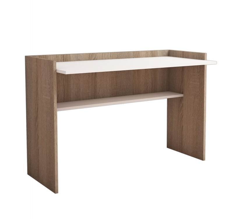 ΓΡΑΦΕΙΟ ΜΕΛΑΜΙΝΗΣ SONAMA ΛΕΥΚΟ 118x58x80Υεκ.HM9227.12