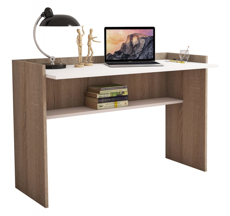 ΓΡΑΦΕΙΟ ΜΕΛΑΜΙΝΗΣ SONAMA ΛΕΥΚΟ 118x58x80Υεκ.HM9227.12