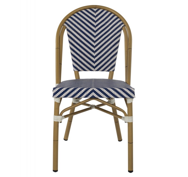 ΚΑΡΕΚΛΑ BAMBOO LOOK ΜΠΛΕ-ΛΕΥΚΟ HM5860.02 46x56x88Y εκ.