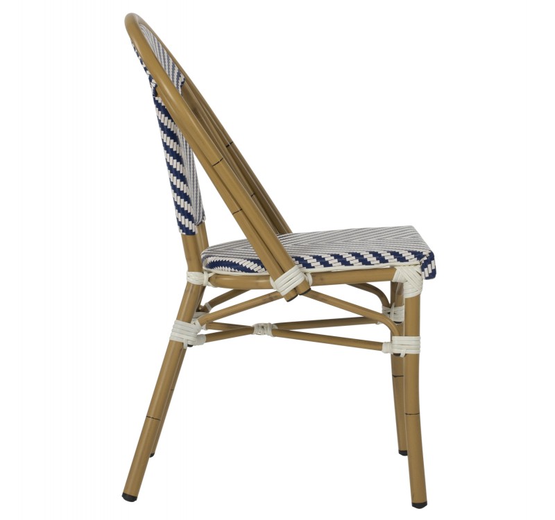 ΚΑΡΕΚΛΑ BAMBOO LOOK ΜΠΛΕ-ΛΕΥΚΟ HM5860.02 46x56x88Y εκ.