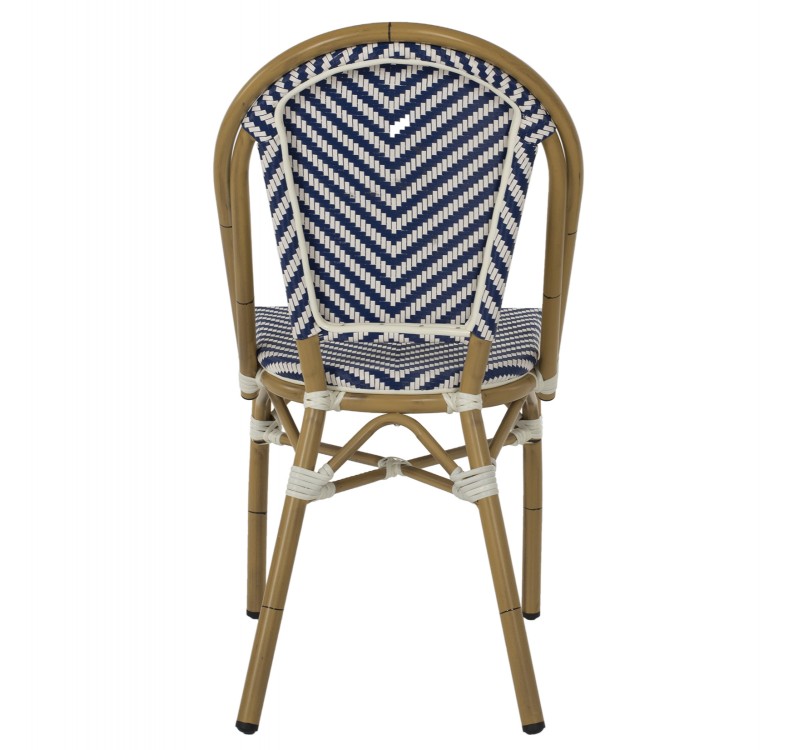 ΚΑΡΕΚΛΑ BAMBOO LOOK ΜΠΛΕ-ΛΕΥΚΟ HM5860.02 46x56x88Y εκ.