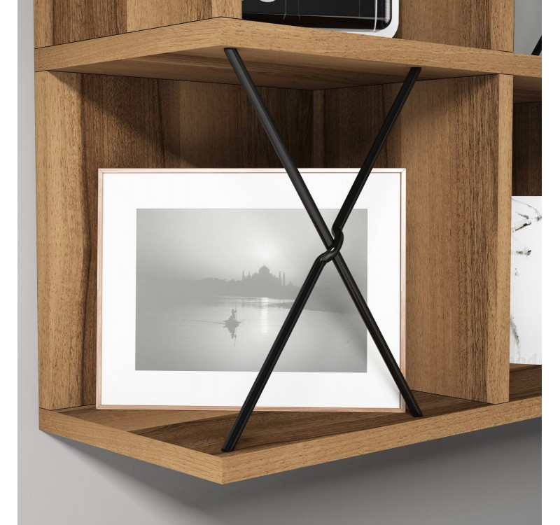 ΡΑΦΙΕΡΑ ΤΟΙΧΟΥ ΜΕΛΑΜΙΝΗΣ HM9520.02 ΣΕ ΚΑΡΥΔΙ ΧΡΩΜΑ 60x24x60Y εκ.