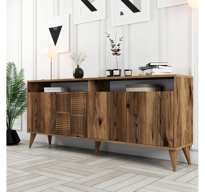 ΜΠΟΥΦΕΣ ΜΕΛΑΜΙΝΗΣ ΚΑΡΥΔΙ HM9431.04 180x35x78.6Υεκ.