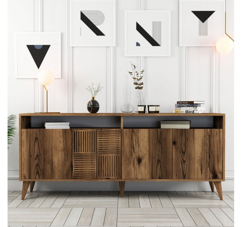 ΜΠΟΥΦΕΣ ΜΕΛΑΜΙΝΗΣ ΚΑΡΥΔΙ HM9431.04 180x35x78.6Υεκ.