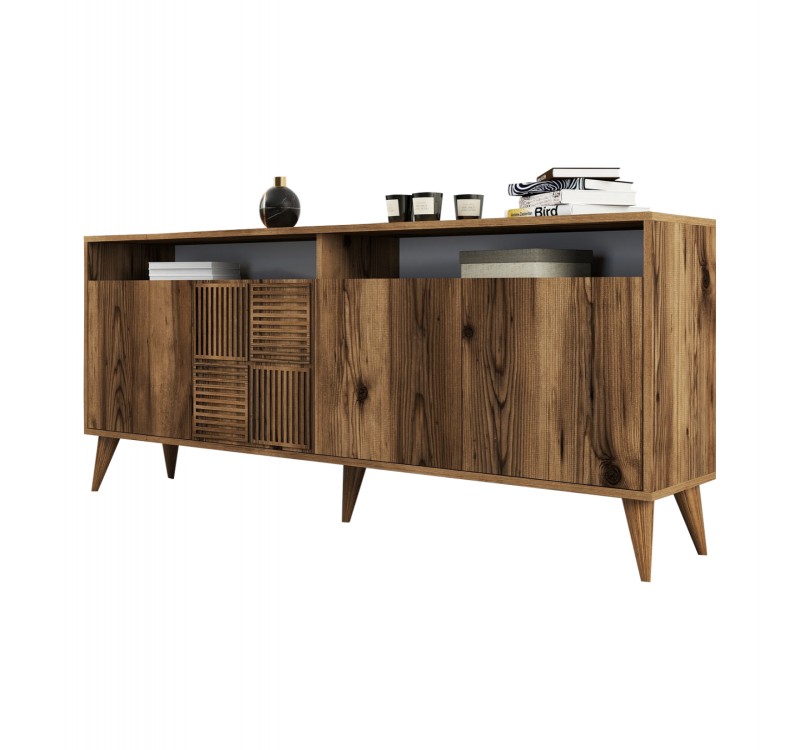 ΜΠΟΥΦΕΣ ΜΕΛΑΜΙΝΗΣ ΚΑΡΥΔΙ HM9431.04 180x35x78.6Υεκ.