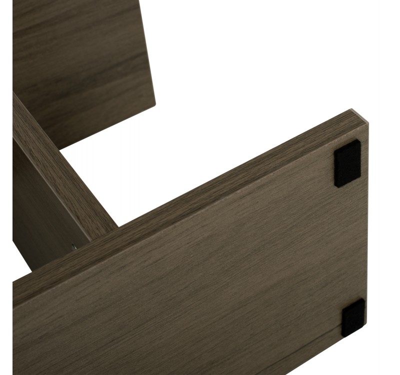 ΒΟΗΘΗΤΙΚΟ ΤΡΑΠΕΖΙ ΜΕ ΡΑΦΙΑ AMEER ΜΕΛΑΜΙΝΗ ΣΕ OLIVE GREY ΧΡΩΜΑ HM8881.12 50x17x56Υεκ.