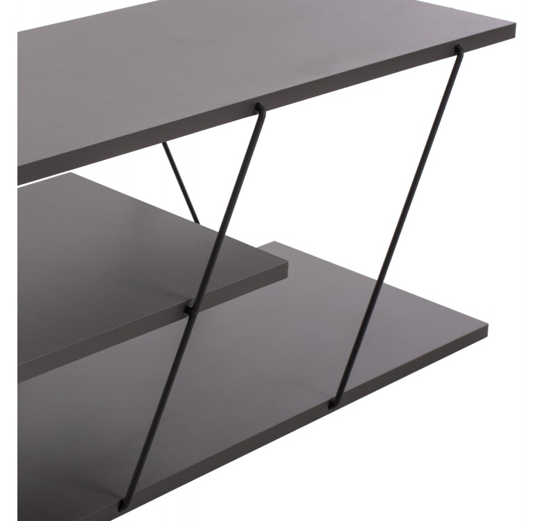 ΕΠΙΠΛΟ ΤΗΛΕΟΡΑΣΗΣ TARS HM8922.20 ΜΕΛΑΜΙΝΗ ΓΚΡΙ 120x32x33Yεκ.