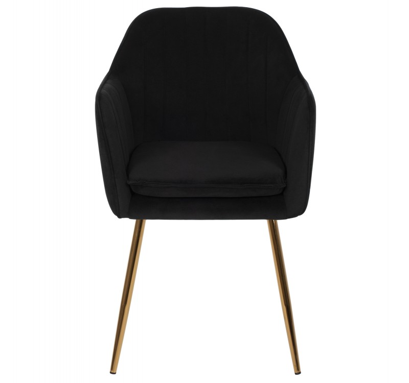 ΠΟΛΥΘΡΟΝΑΚΙ SAWYER ΒΕΛΟΥΔΟ ΜΑΥΡΟ ΜΕ ΧΡΥΣΑ ΠΟΔΙΑ HM8523.04 55Χ60Χ83Υεκ.