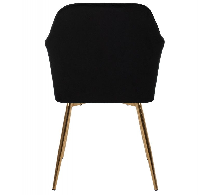 ΠΟΛΥΘΡΟΝΑΚΙ SAWYER ΒΕΛΟΥΔΟ ΜΑΥΡΟ ΜΕ ΧΡΥΣΑ ΠΟΔΙΑ HM8523.04 55Χ60Χ83Υεκ.