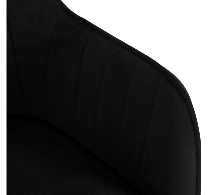 ΠΟΛΥΘΡΟΝΑΚΙ SAWYER ΒΕΛΟΥΔΟ ΜΑΥΡΟ ΜΕ ΧΡΥΣΑ ΠΟΔΙΑ HM8523.04 55Χ60Χ83Υεκ.