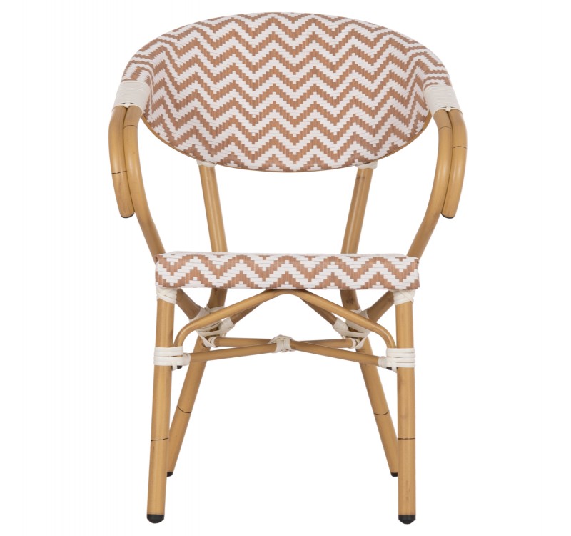 ΠΟΛΥΘΡΟΝΑ BAMBOO LOOK HM5861.03 ΚΑΦΕ-ΛΕΥΚΟ 58.5x58x82Υεκ.