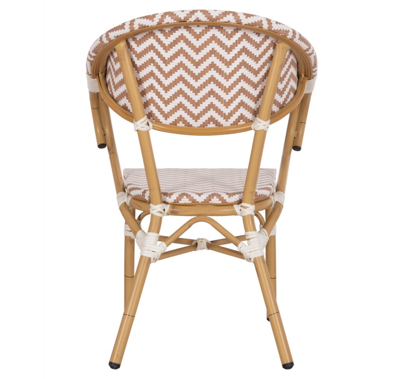 ΠΟΛΥΘΡΟΝΑ BAMBOO LOOK HM5861.03 ΚΑΦΕ-ΛΕΥΚΟ 58.5x58x82Υεκ.