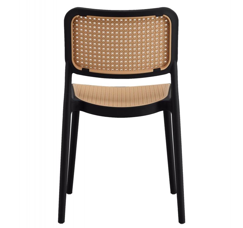 ΚΑΡΕΚΛΑ ΠΟΛΥΠΡΟΠΥΛΕΝΙΟΥ MEKO HM5934.02 ΜΑΥΡΗ ME MΠEZ ΨΑΘΑ 51x52x80Υεκ.