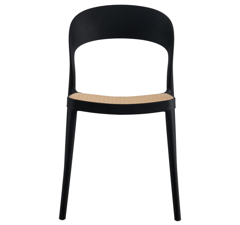 ΚΑΡΕΚΛΑ ΠΟΛΥΠΡΟΠΥΛΕΝΙΟΥ ΜΑΥΡΗ-ΜΠΕΖ CLEO HM5936.02 41x53x81Υ εκ.