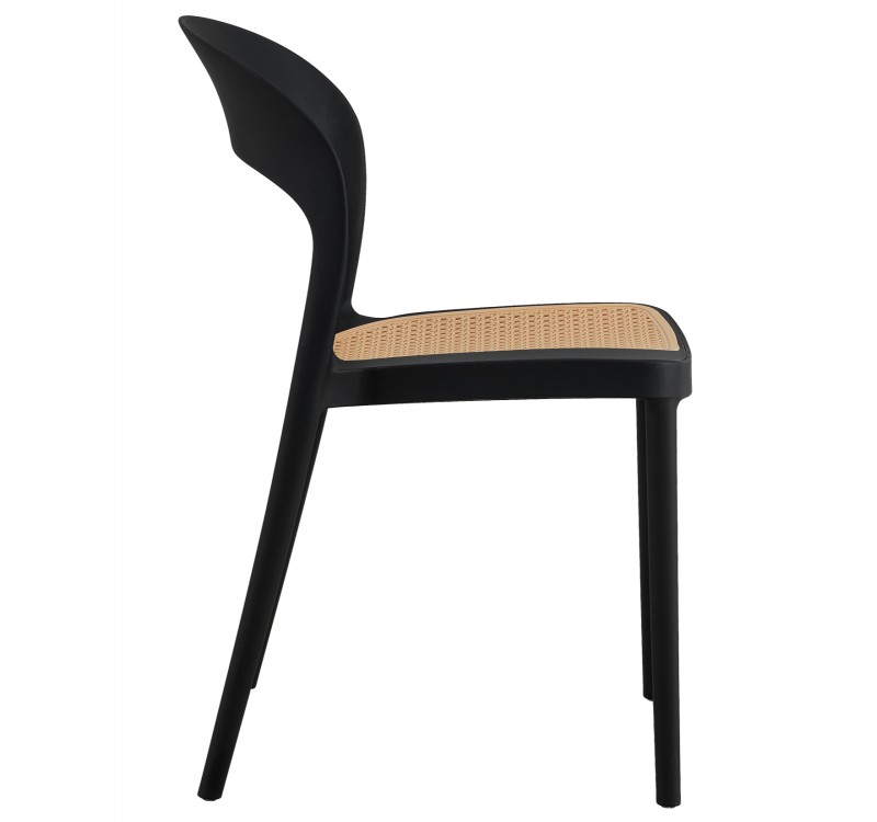 ΚΑΡΕΚΛΑ ΠΟΛΥΠΡΟΠΥΛΕΝΙΟΥ ΜΑΥΡΗ-ΜΠΕΖ CLEO HM5936.02 41x53x81Υ εκ.