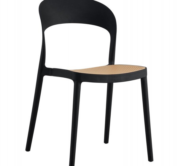 ΚΑΡΕΚΛΑ ΠΟΛΥΠΡΟΠΥΛΕΝΙΟΥ ΜΑΥΡΗ-ΜΠΕΖ CLEO HM5936.02 41x53x81Υ εκ.