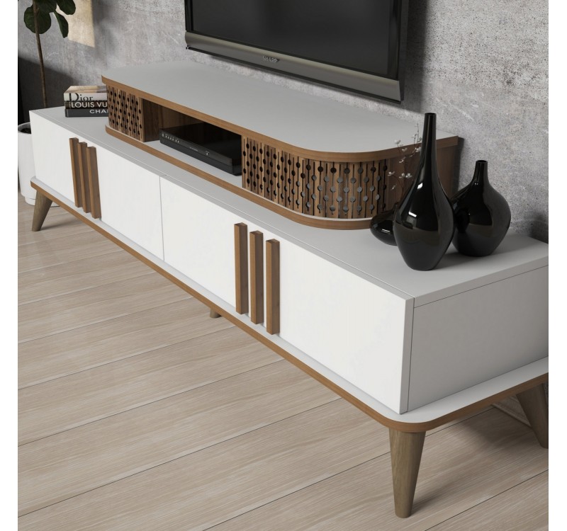 ΣΥΝΘΕΣΗ ΤΗΛΕΟΡΑΣΗΣ HM9515.03 ΜΕΛΑΜΙΝΗΣ ΣΕ ΛΕΥΚΟ & ΚΑΡΥΔΙ ΧΡΩΜΑ 168x39x51.6Y εκ.