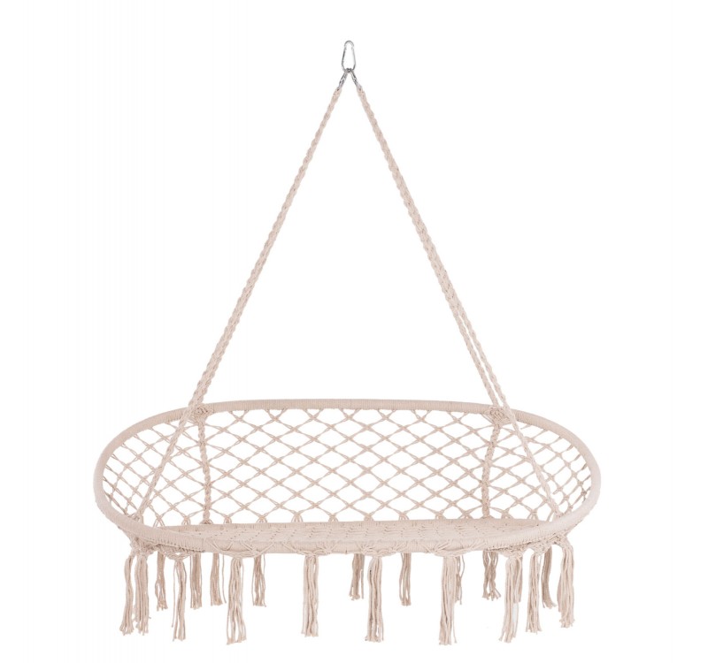 ΚΡΕΜΑΣΤΗ 2ΘΕΣΙΑ ΦΩΛΙΑ ΜΑΚΡΑΜΕ NEENA ΣΕ ΜΠΕΖ ΧΡΩΜΑ HM5769 130x67x120-140Yεκ.