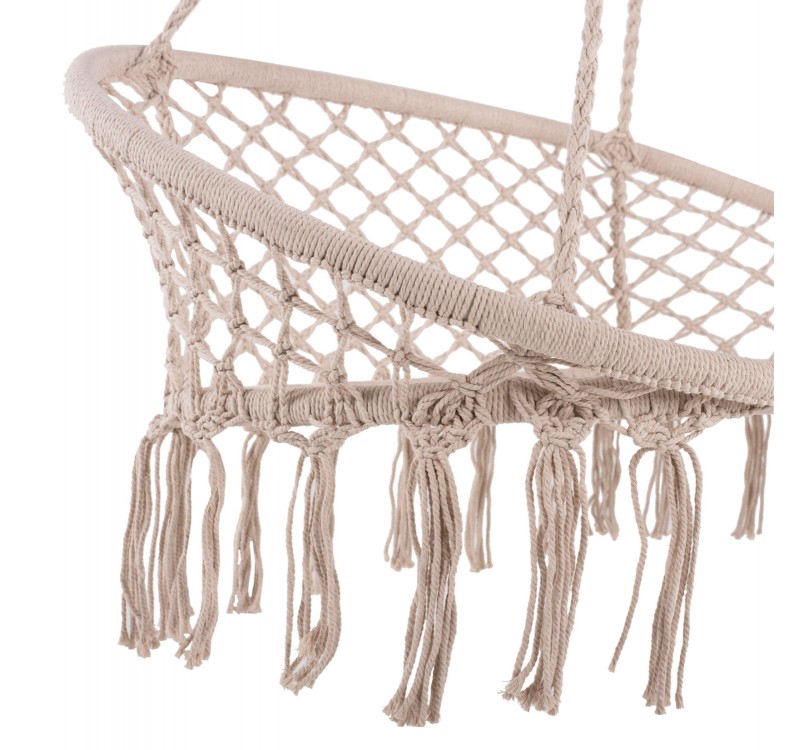 ΚΡΕΜΑΣΤΗ 2ΘΕΣΙΑ ΦΩΛΙΑ ΜΑΚΡΑΜΕ NEENA ΣΕ ΜΠΕΖ ΧΡΩΜΑ HM5769 130x67x120-140Yεκ.