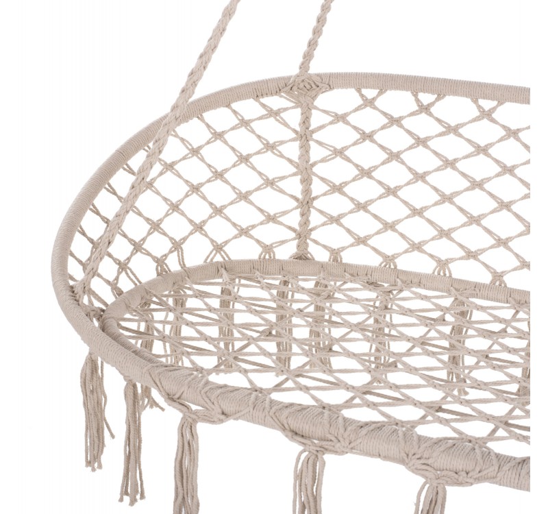 ΚΡΕΜΑΣΤΗ 2ΘΕΣΙΑ ΦΩΛΙΑ ΜΑΚΡΑΜΕ NEENA ΣΕ ΜΠΕΖ ΧΡΩΜΑ HM5769 130x67x120-140Yεκ.