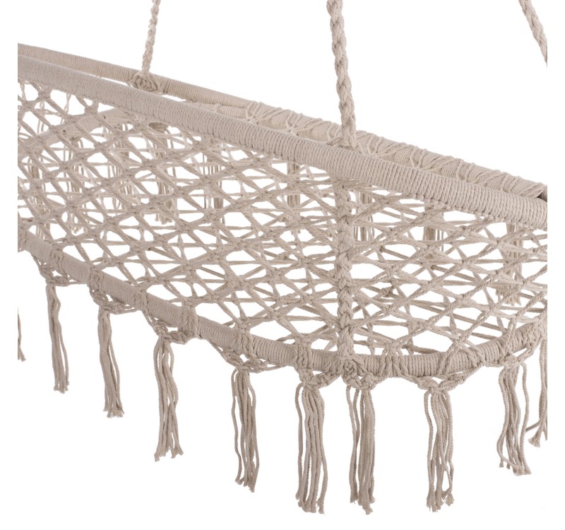 ΚΡΕΜΑΣΤΗ 2ΘΕΣΙΑ ΦΩΛΙΑ ΜΑΚΡΑΜΕ NEENA ΣΕ ΜΠΕΖ ΧΡΩΜΑ HM5769 130x67x120-140Yεκ.