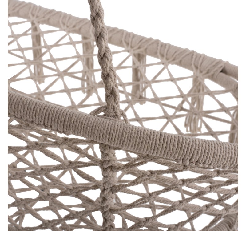 ΚΡΕΜΑΣΤΗ 2ΘΕΣΙΑ ΦΩΛΙΑ ΜΑΚΡΑΜΕ NEENA ΣΕ ΜΠΕΖ ΧΡΩΜΑ HM5769 130x67x120-140Yεκ.